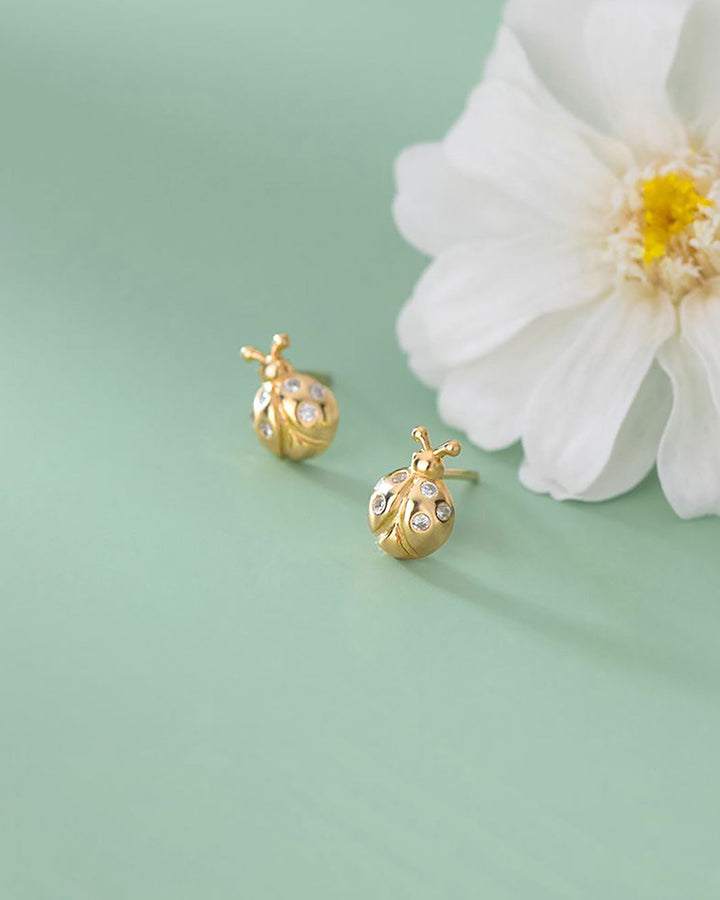 Ladybug Stud Earrings