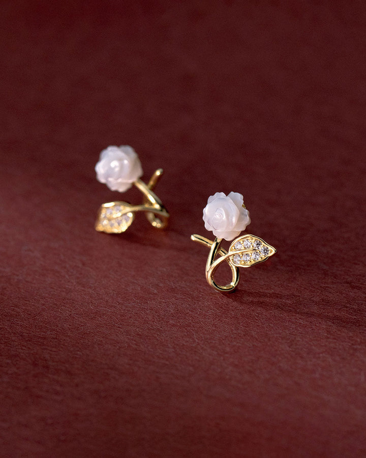 Clea Rose Stud Earrings