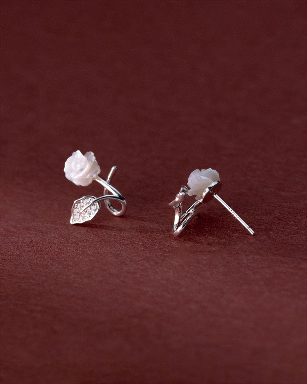 Clea Rose Stud Earrings