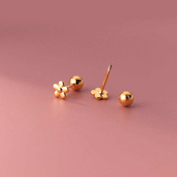 Fio Flower Barbell Earrings