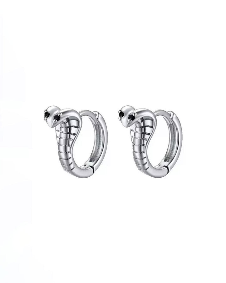 Fortune Cobra Huggie Earrings