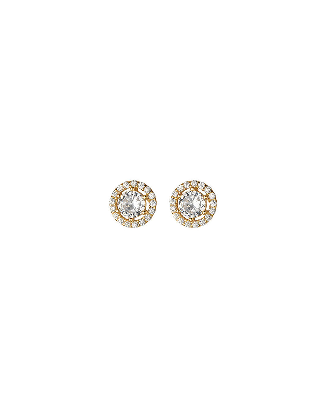 Brigitte Round Diamond Stud Earrings