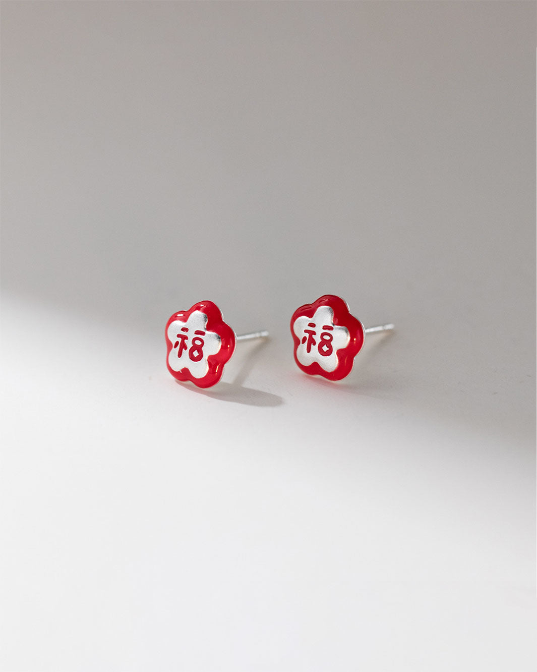 Fortune Flower Stud Earrings