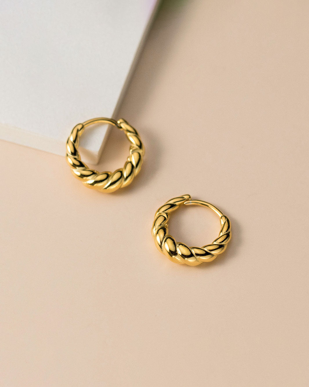 Audrey Croissant Hoop Earrings