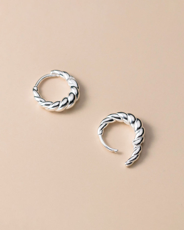 Audrey Croissant Hoop Earrings