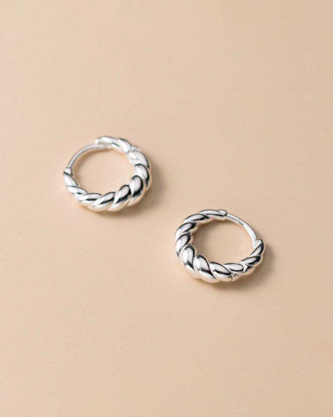 Audrey Croissant Hoop Earrings