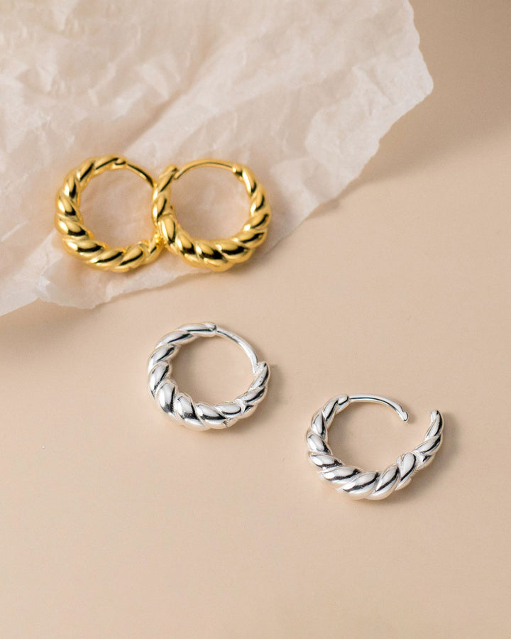 Audrey Croissant Hoop Earrings