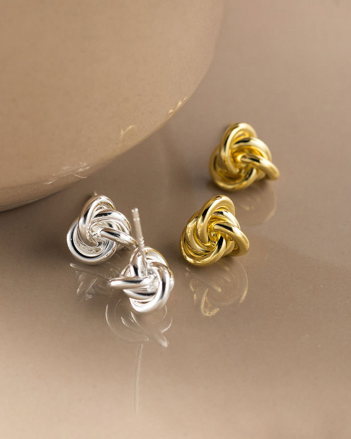 Elinor Knot Stud Earrings