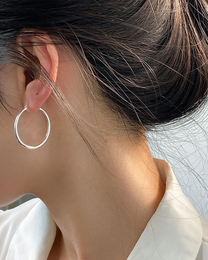 Classic Large Hoop Earrings