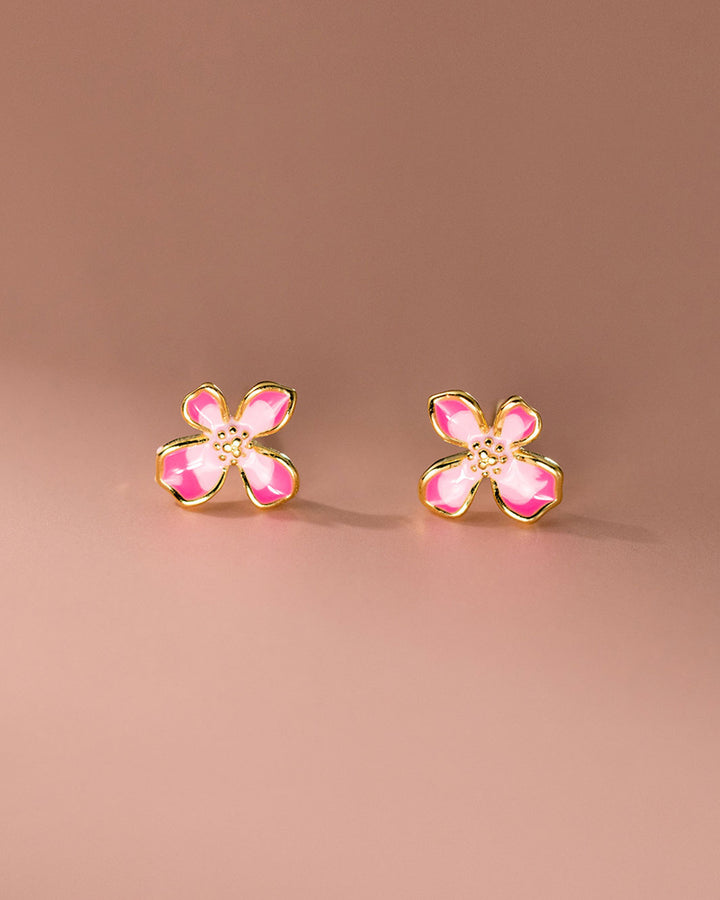 Alyssum Flower Stud Earrings