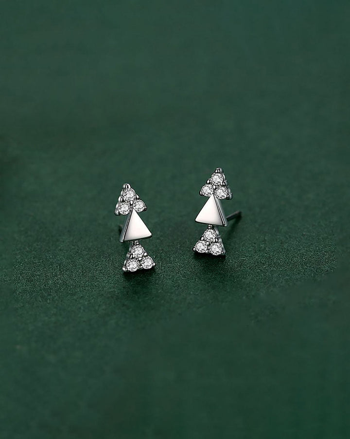 Pixie Mini Triangles Stud Earrings