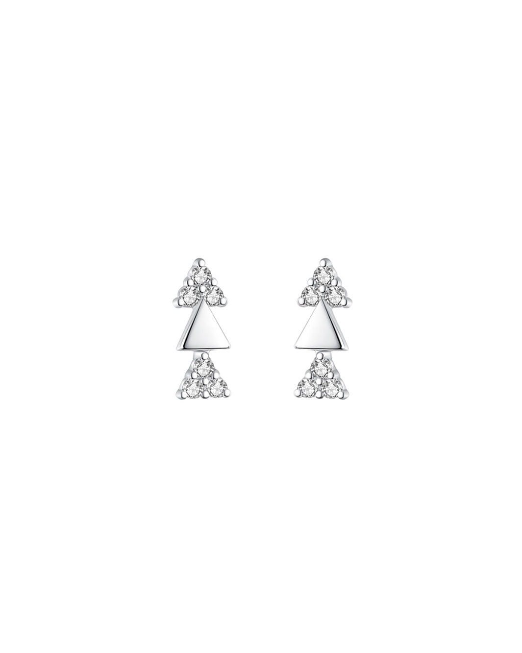 Pixie Mini Triangles Stud Earrings