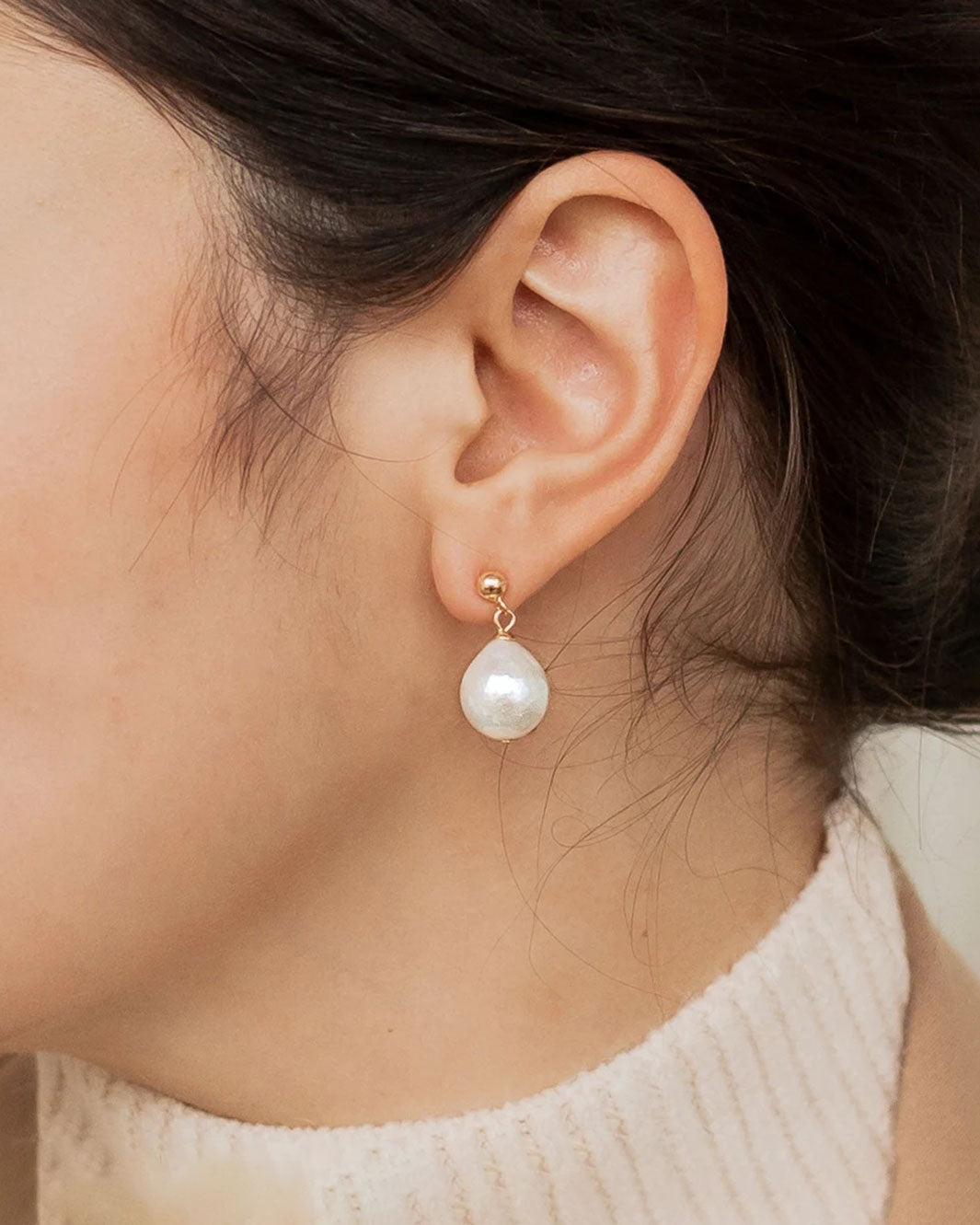 Reiko Baroque Pearl Drop Earrings