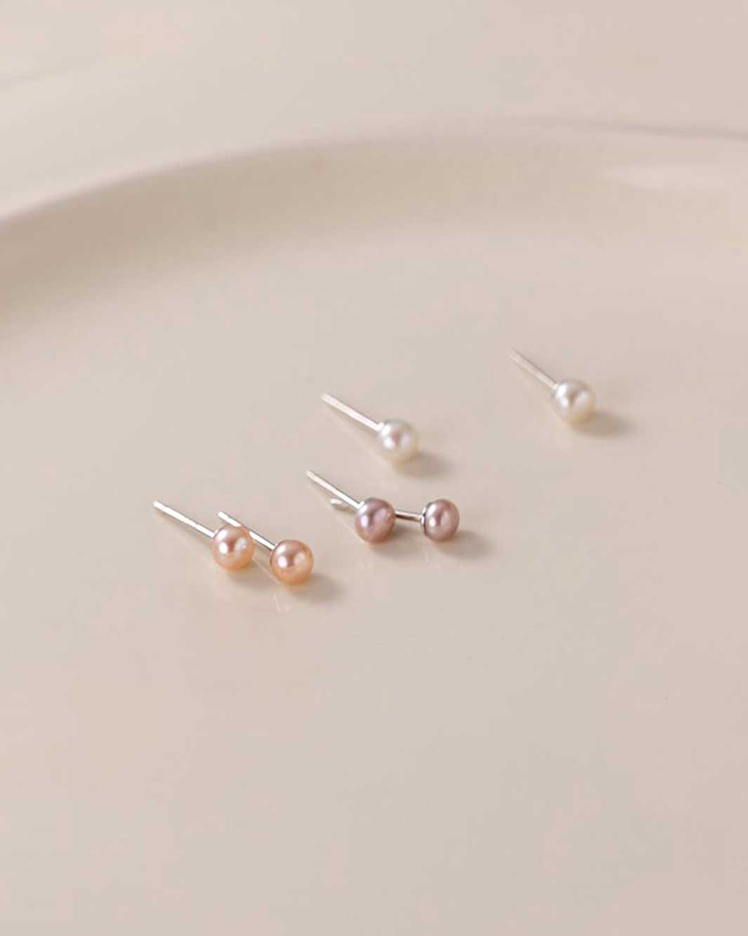 Tiny Freshwater Pearl Stud Earrings