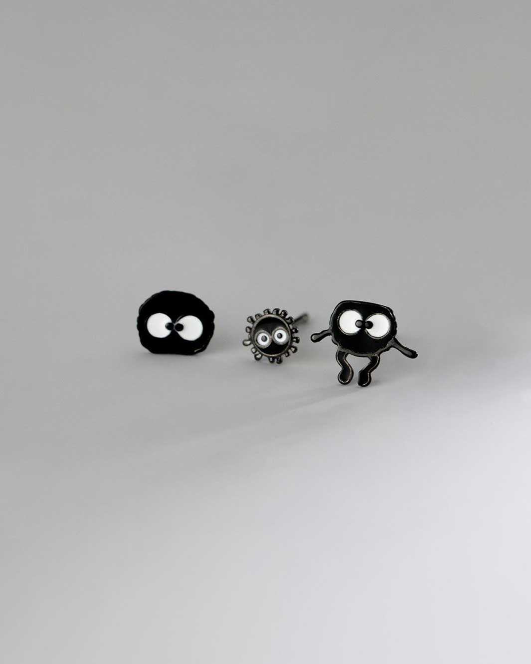 Dust Bunnies Stud Earrings Set